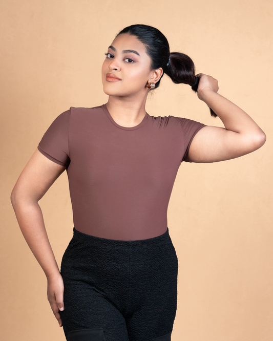 Seamless Sculpting Bodysuit - Half Sleeve