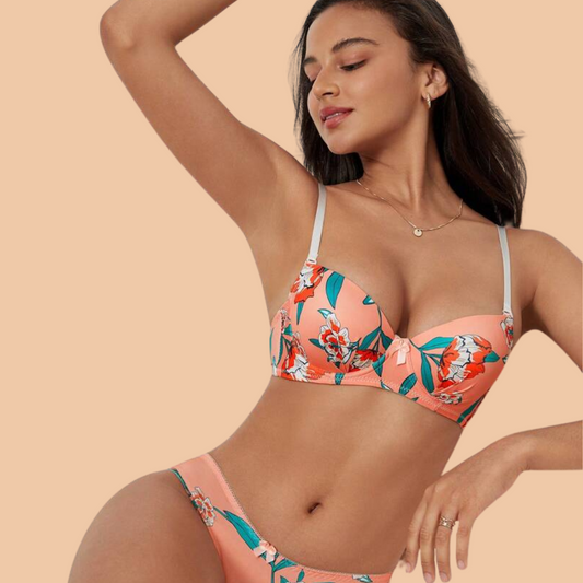 Floral Bra & Panty Set